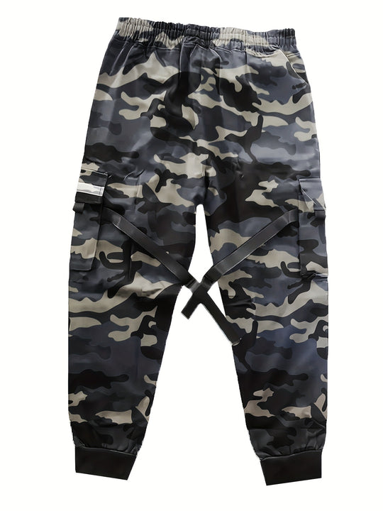 Herren Utility‑Cargo‑Jogginghose mit elastischem Bund, verstellbaren Beinriemen & Multifachtaschen Shop Nory