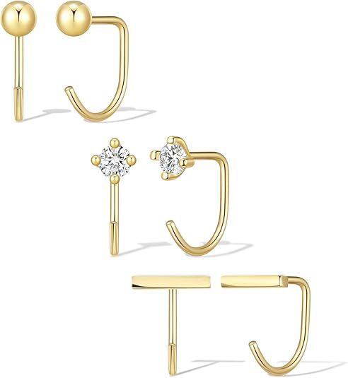 Damen Ohrstecker-Set mit Herz-, Schleifen- und Kristallanhängern Shop Nory