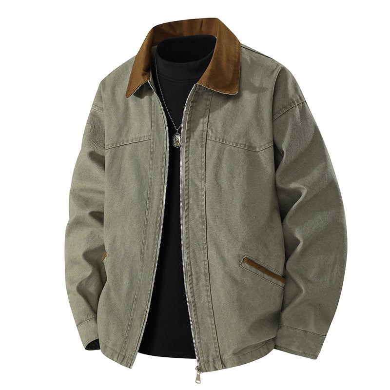 Herren Lässige Freizeitjacke mit hohem Kragen Shop Nory