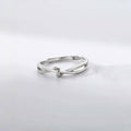 Damen Offener Ring mit minimalistischen Verschwörungsdetails Shop Nory