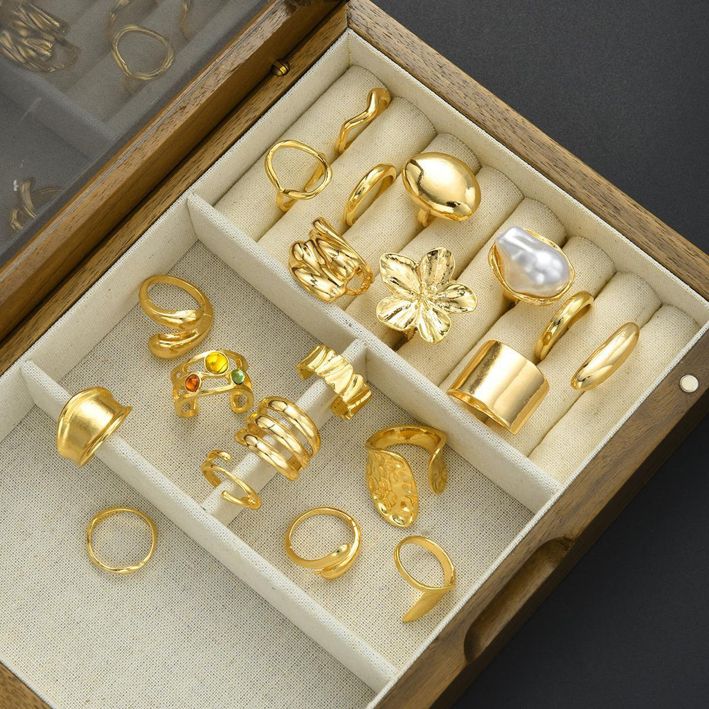 Damen Ring-Set mit kunstvollen und variierenden Designs Shop Nory