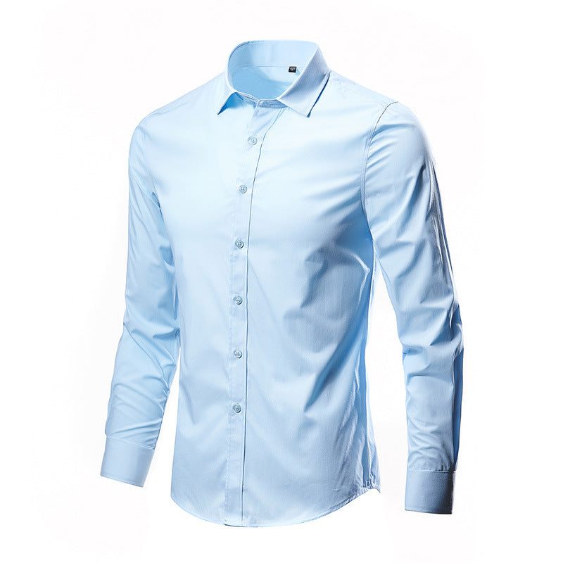 Herren Slim-Fit Businesshemd aus Stretch-Baumwollmix mit Kentkragen Shop Nory