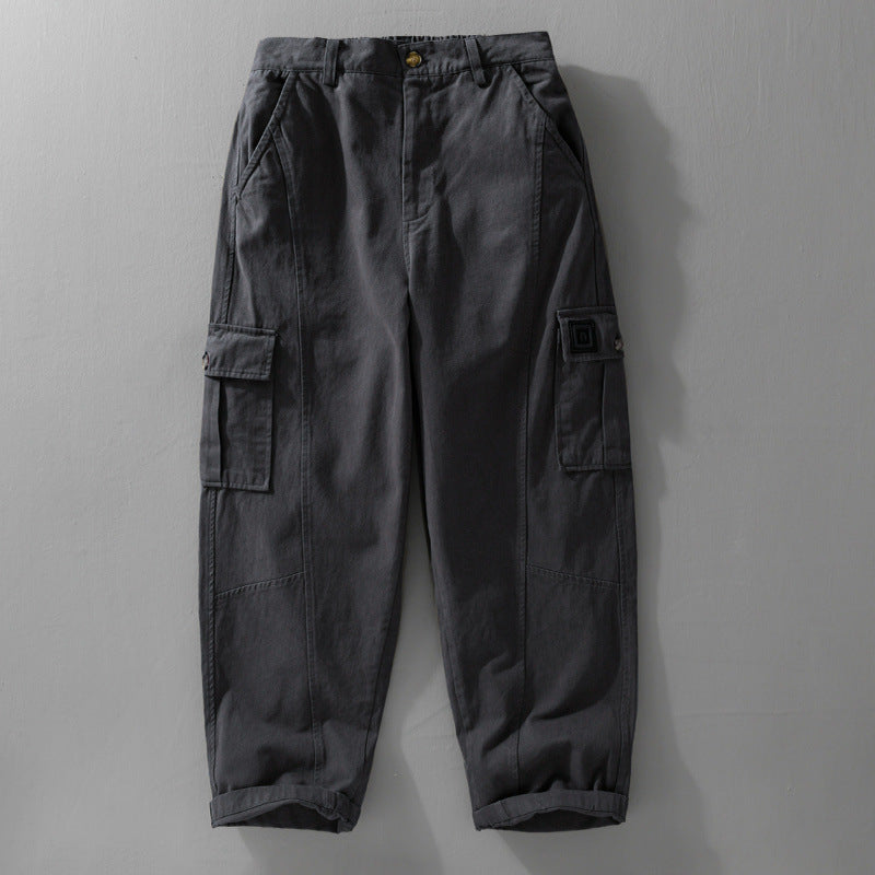 Herren Utility-Cargo-Hose aus Baumwoll-Twill mit aufgesetzten Beintaschen und relaxed Tapered Fit Shop Nory