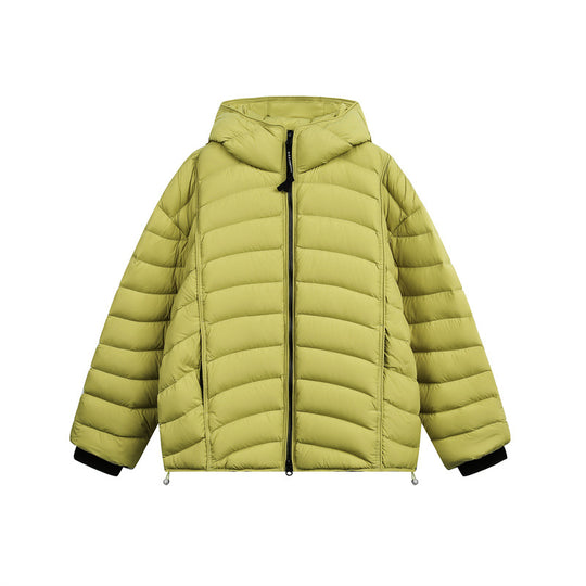Damen Leichte Steppdaunenjacke mit Kapuze und verstellbarem Saum Shop Nory