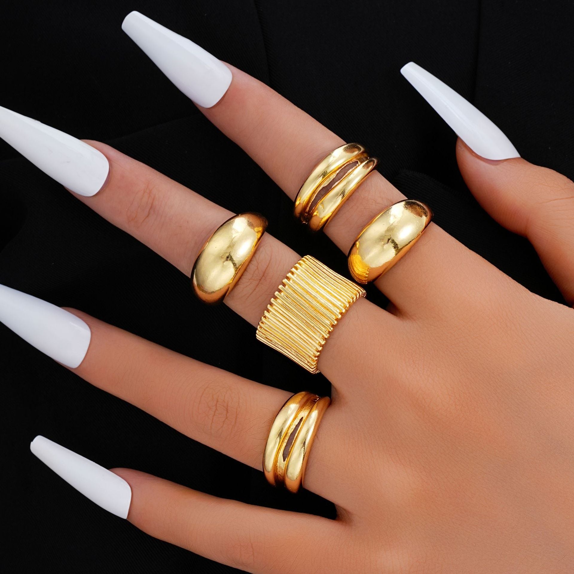 Damen Ring-Set mit modernen und kreativen Designvariationen Shop Nory