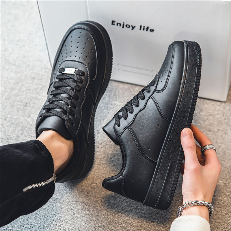 Damen Sportliche Sneakers mit atmungsaktivem Leder und rutschfester Laufsohle
