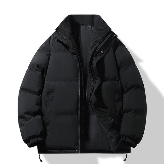 Herren Modische Thermo‑Wattierte Kurzjacke im Boxy‑Schnitt mit Rippenkragen Shop Nory