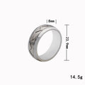 Herren modischer Edelstahlring mit strukturierter Oberfläche Shop Nory