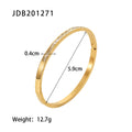 Damen Armreif mit elegantem Zirkonia-Besatz aus hochwertigem Edelstahl Shop Nory