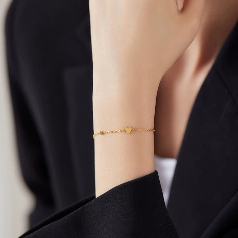 Frauen Herz-Akzent Kette Fußkettchen Shop Nory