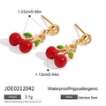 Damen Ohrhänger im charmanten Kirschdesign aus hypoallergenem Edelstahl Shop Nory