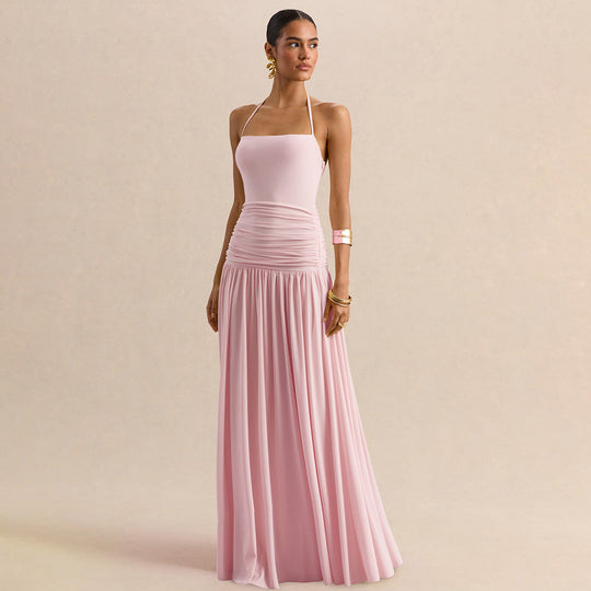 Damen Elegantes Abendkleid mit Off-Shoulder-Design und Fließendem Cape