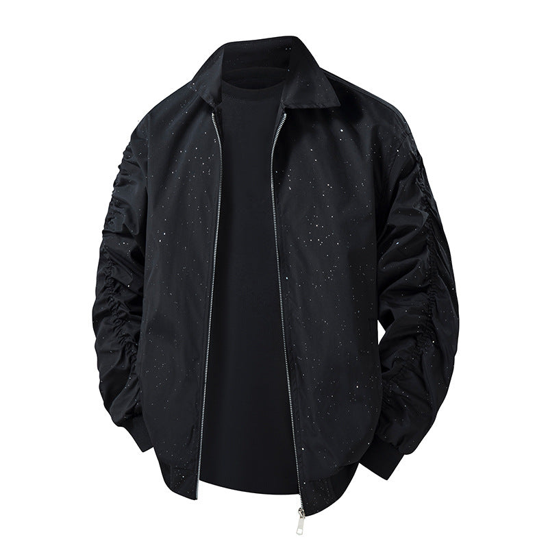 Herren Modische Übergangsjacke mit innovativem Stehkragen und nahtlosen Seitentaschen Shop Nory