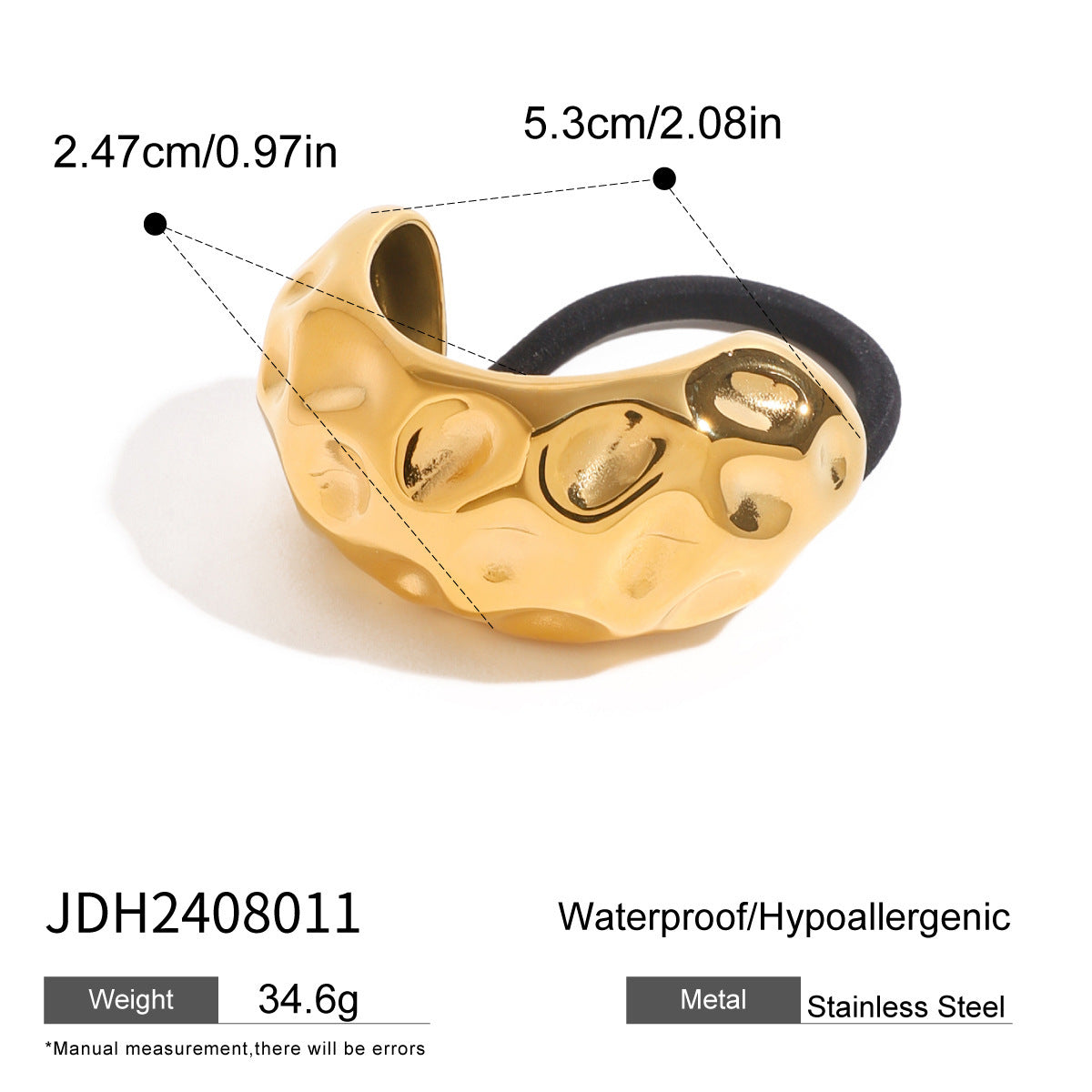 Damen Haargummi mit kunstvollem Sternanhänger aus hypoallergenem Edelstahl Shop Nory