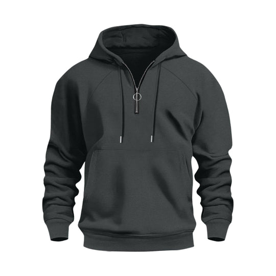 Herren funktionale Kapuzenpullover mit halbem Reißverschluss