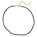 Damen feine Halskette mit goldfarbenen Akzenten und eleganten Glasperlen Shop Nory