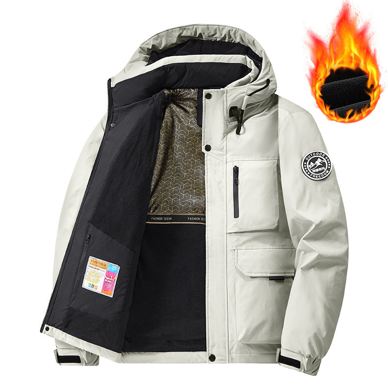 Herren Technischer Thermo-Parka mit Microfleece-Innenfutter und Utility-Taschen Shop Nory
