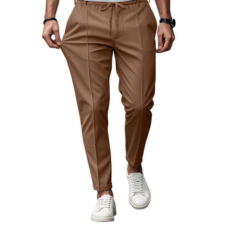 Herren nan tapered Freizeithose mit Bundfalten und elastischem Kordelzug Shop Nory