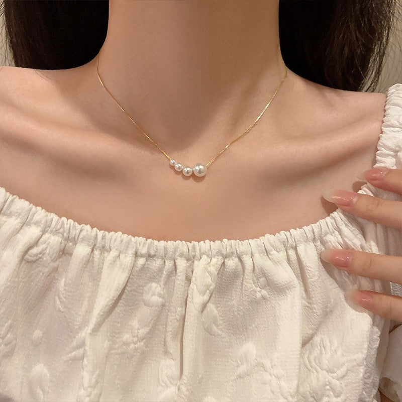Damen Halskette mit muschelförmigem Anhänger Shop Nory