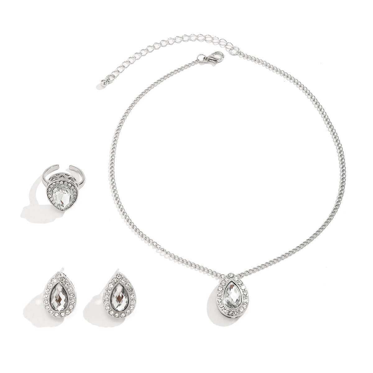 Damen elegantes Schmuckset mit Zirkonia von Shop Nory