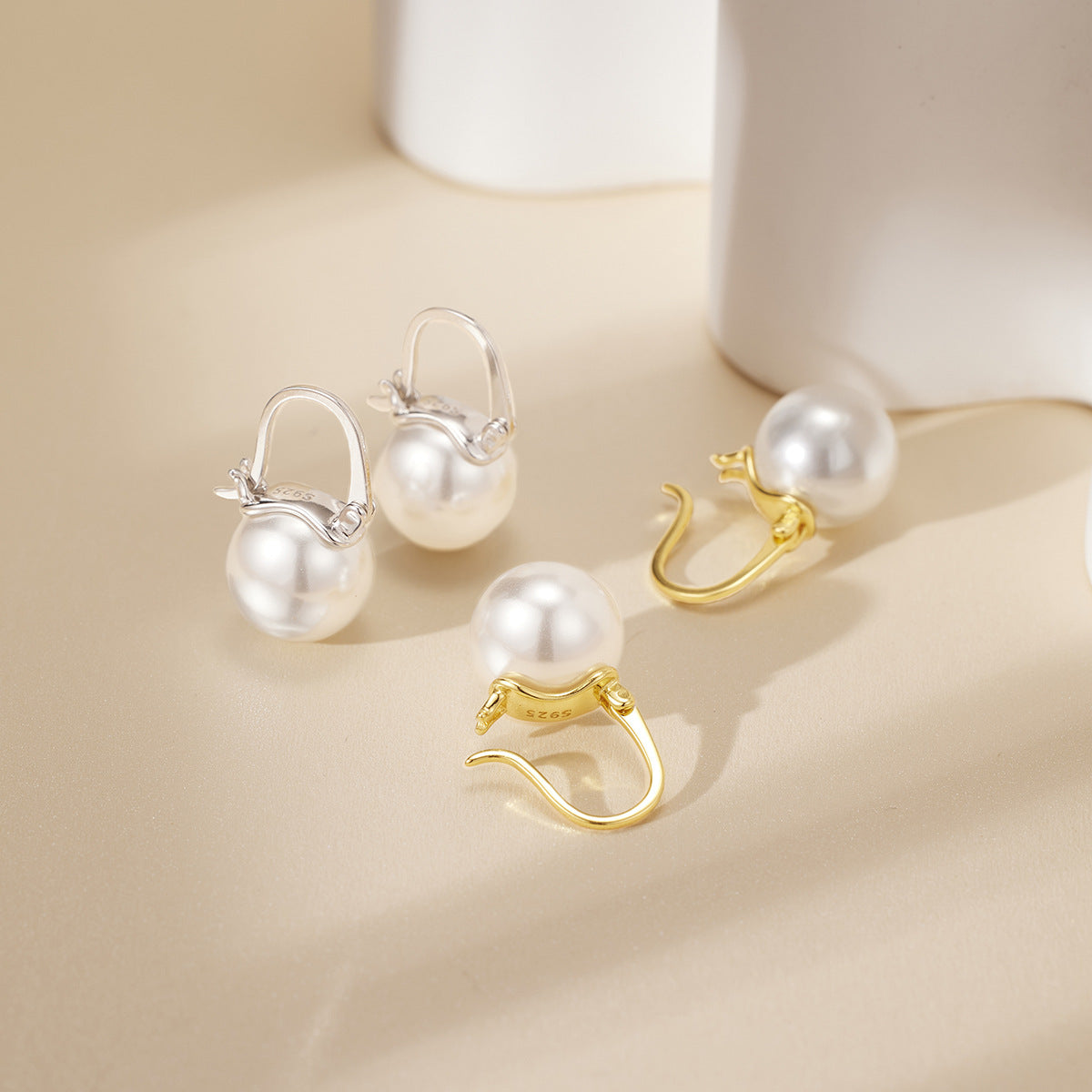 Damen Ohrstecker im eleganten Perlen-Design Shop Nory