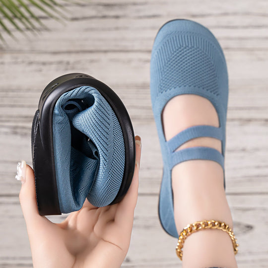 Damen Komfortable Mary Jane Slipper mit flexiblem Design
