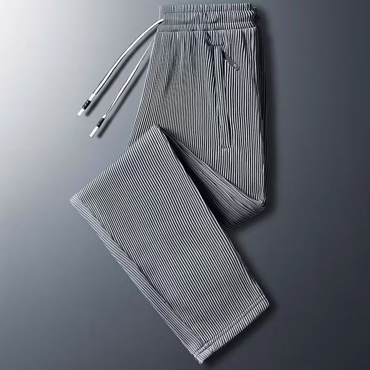 Herren Sportliche Zip-Hose mit Streifen Shop Nory