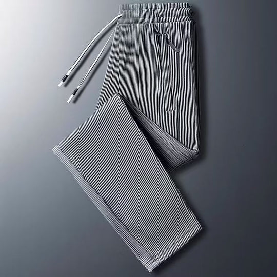 Herren Sportliche Zip-Hose mit Streifen Shop Nory