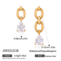 Damen Ohrhänger mit elegantem Tropfen-Design und hypoallergenem Edelstahl Shop Nory