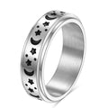 Herren Ring mit kunstvollem Mond- und Sternmotiv Shop Nory