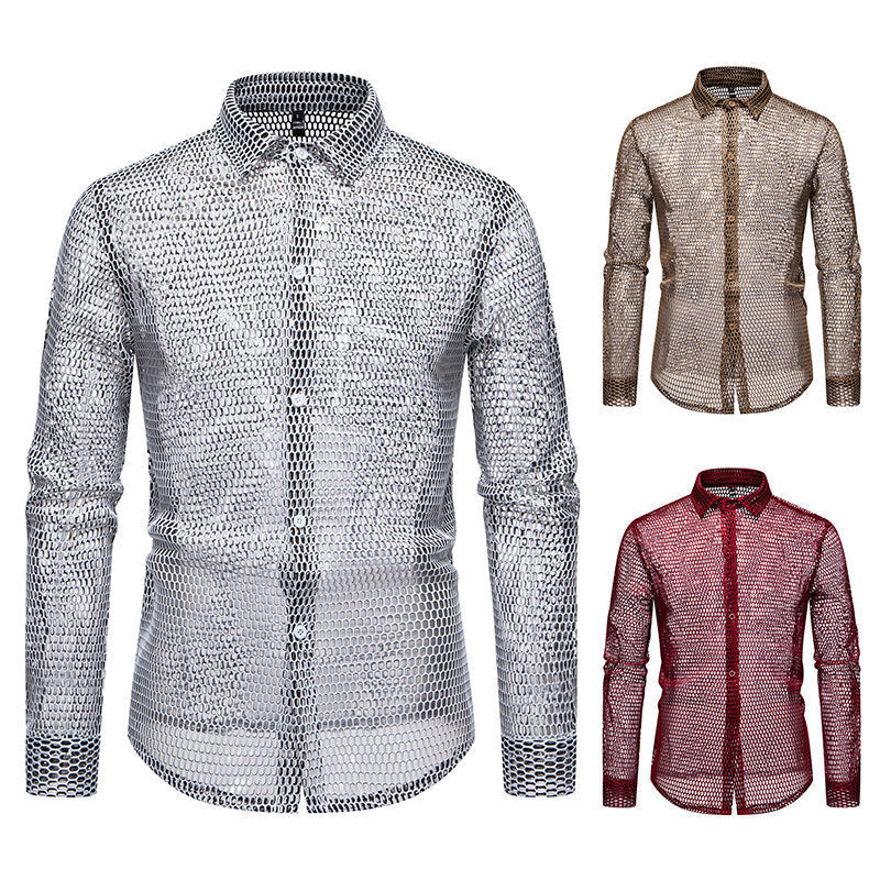 Herren Mesh-Hemd aus hochwertigem Material mit innovativem Design