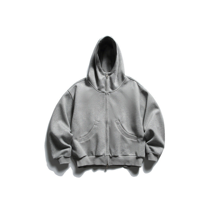 Unisex Oversize Zip-Hoodie mit hohem Kragen und Kängurutaschen Shop Nory