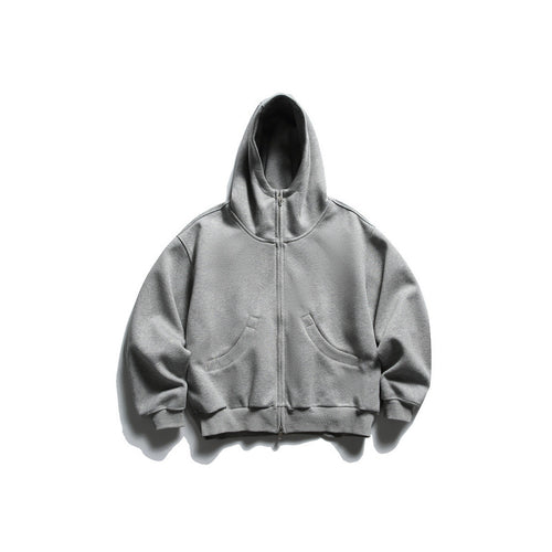 Unisex Oversize Zip-Hoodie mit hohem Kragen und Kängurutaschen Shop Nory