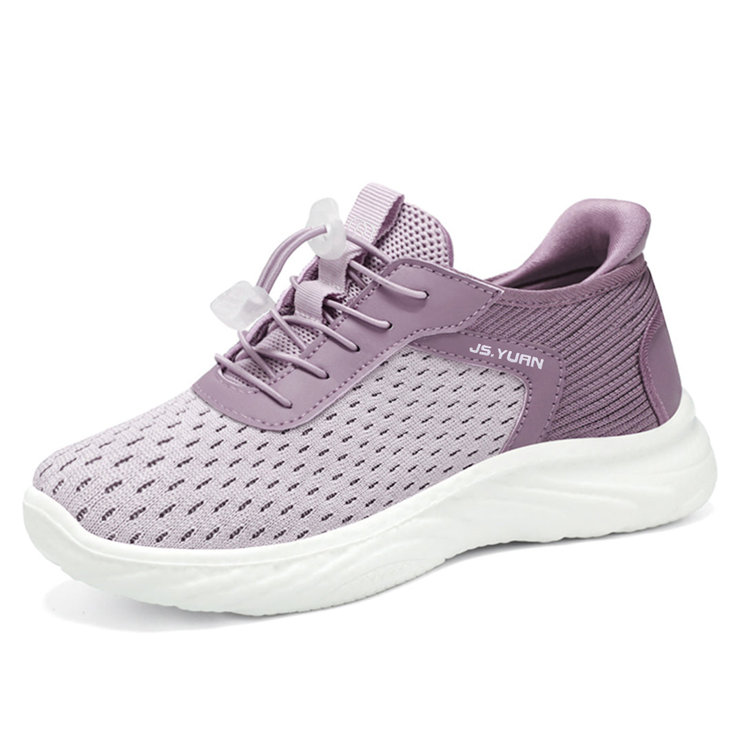 Damen nan leichter Strick-Sneaker mit elastischem Sockeneinstieg, Schnellzug-Schnürung und gedämpfter EVA-Zwischensohle Shop Nory