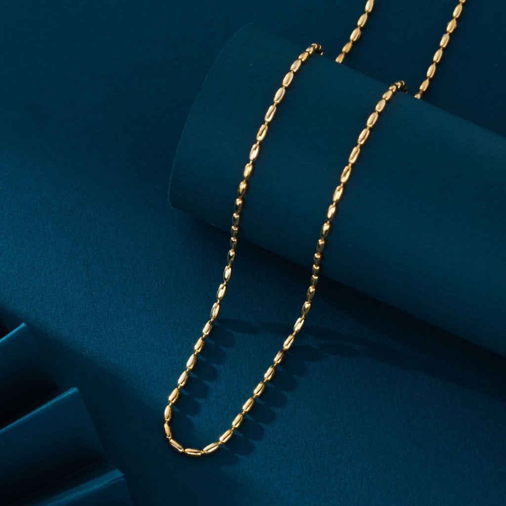 Damen Halskette aus hochwertigem 925 Sterling Silber mit eleganten ovalen Gliederdesign Shop Nory