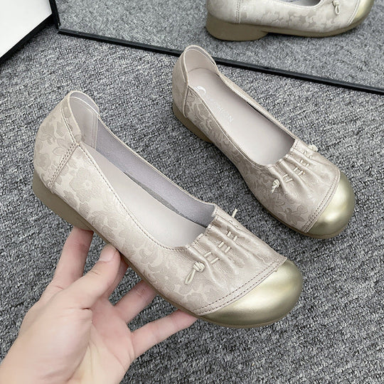 Damen elegante Ballerinas mit modischer Schleifenverzierung