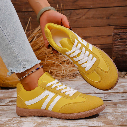 Damen Sportliche Sneakers aus hochwertigem Wildleder mit atmungsaktiver Sohle