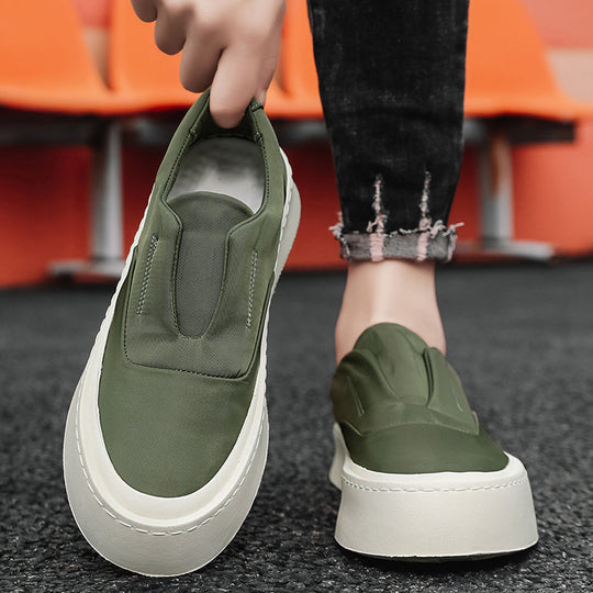 Damen Plateauslipper-Sneaker mit elastischer Schlupfpassform und dicker Gummi-Plateausohle Shopy Nory