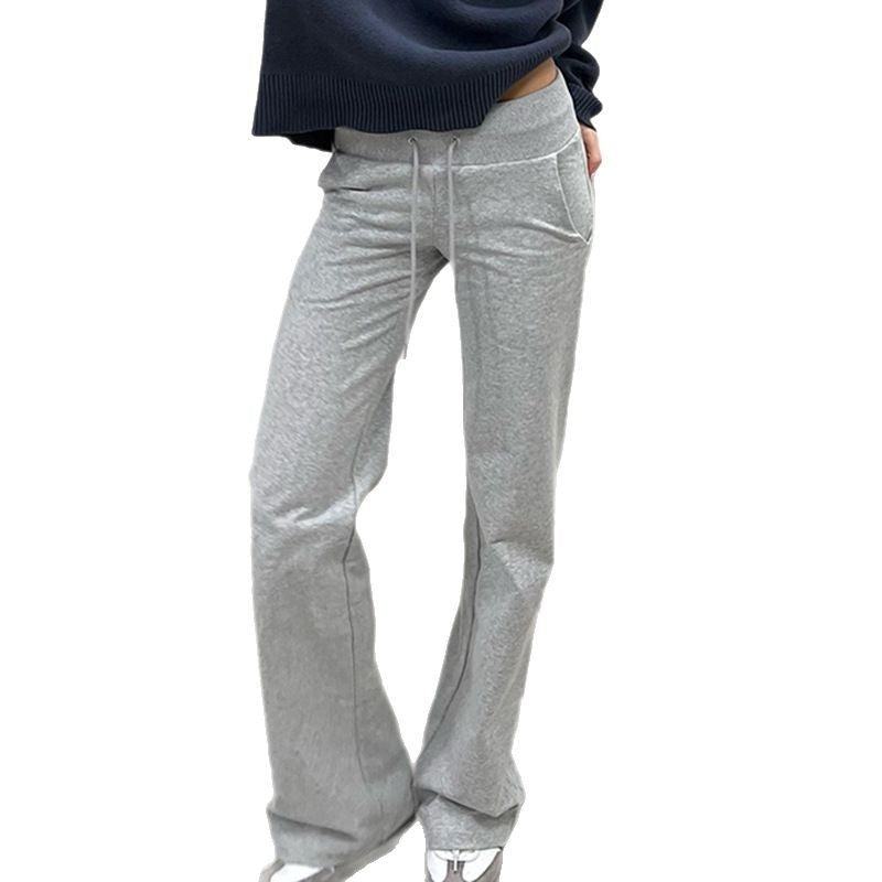 Damen nan weite Sweatpants mit hohem Komfortbund, Kordelzug und aufgesetzten Taschen Shop Nory