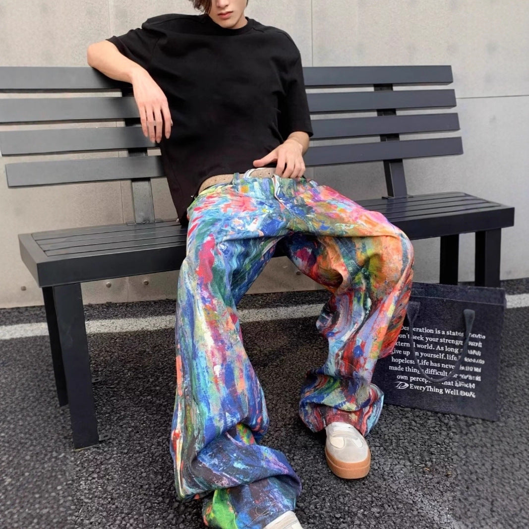 Damen Artistic Baggy-Jeans Shop Nory