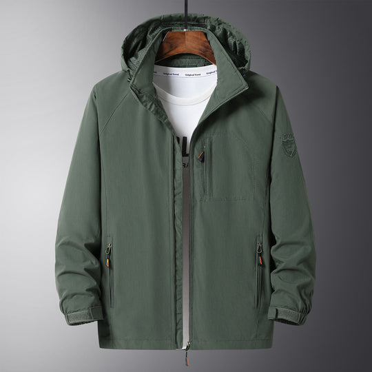Herren Urbaner Allwetter-Reiseanorak mit Mesh-Futter und verdecktem Reißverschluss Shop Nory