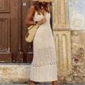 Damen gehäkeltes Sommer-Maxikleid