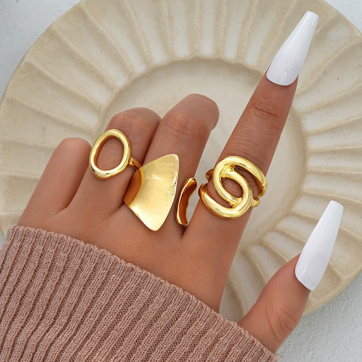 Damen Ring-Set mit modernen und einzigartigen Designs Shop Nory