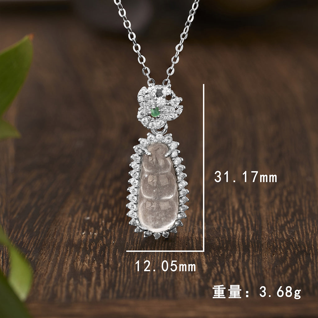 Damen eleganter Anhänger mit zarten Edelsteinakzenten Shop Nory