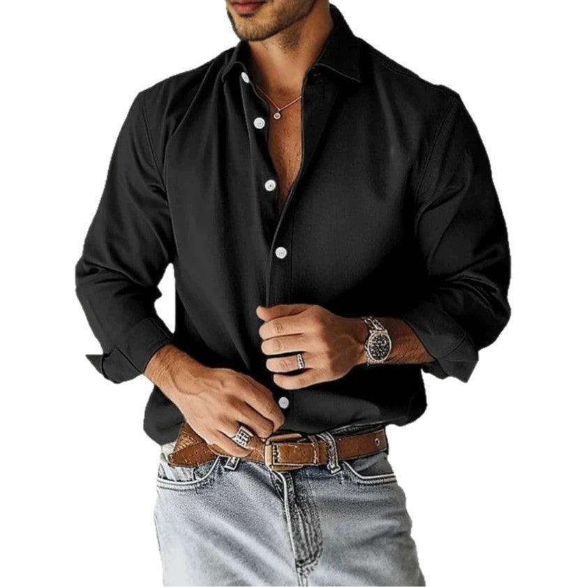 Herren Modisches Langarmhemd