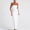 Damen Strapless Maxikleid mit raffinierter Silhouette und eleganten Details