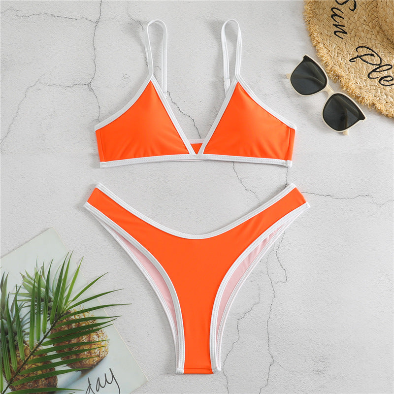 Damen Triangel-Bikini mit eleganter Naht und sportlichem Schnitt