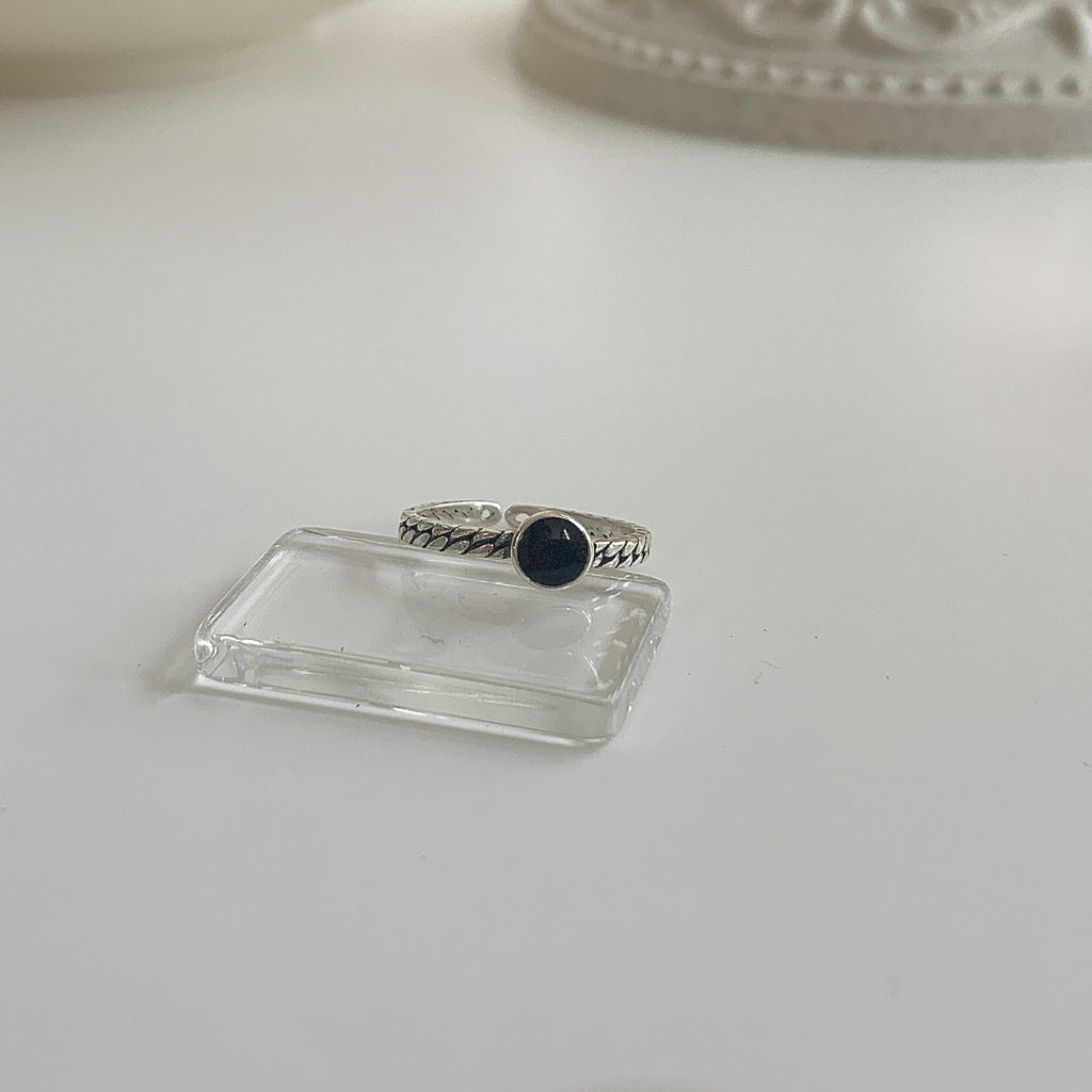 Damen eleganter und schicker Silberring mit Herz-Anhänger Shop Nory