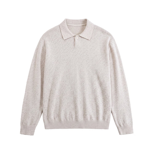 Herren Strick-Poloshirt mit strukturiertem Garn und relaxed Fit Shop Nory