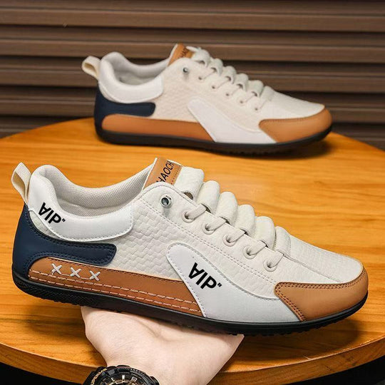 Herren Casual-Sneaker im Retro-Look mit geprägtem Obermaterial und kontrastierenden Overlays Shop Nory